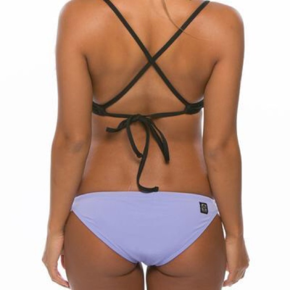 Jolyn Bali, light purple bottoms